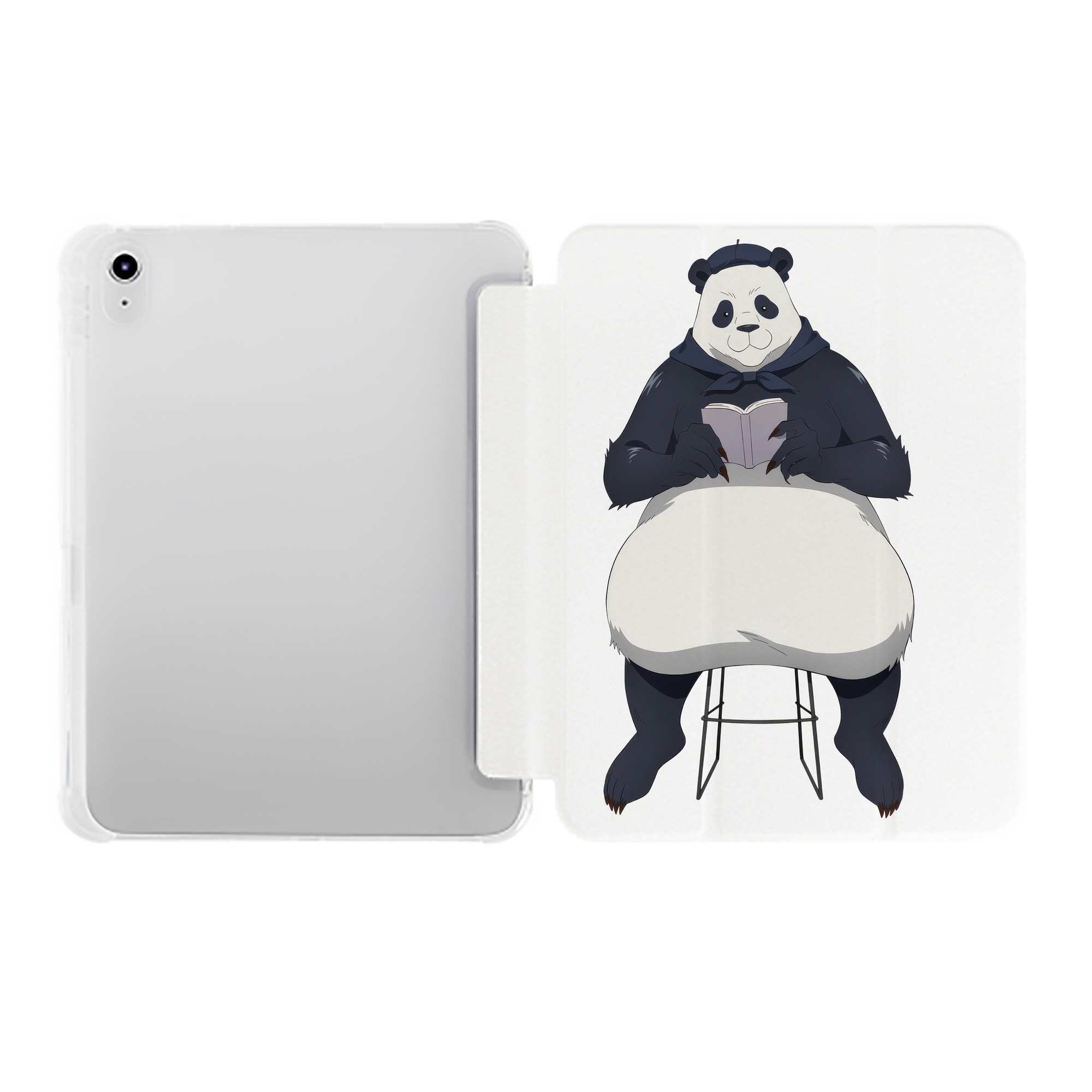 （画像用） 呪術廻戦 Jujutsu Kaisen IPad ケース ペン収納付き 三つ折りスタンド PUレザー×シリコン 対応機種9.5/10.5/10.9インチ